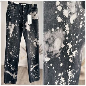 Zara Bleached Tie Dye Jeans Pants New